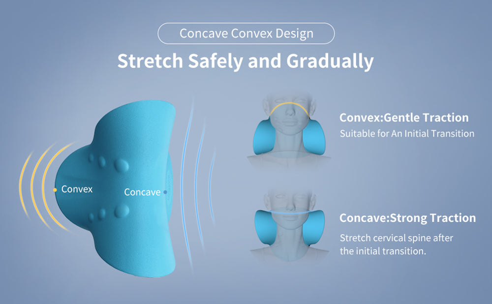Cervical Neck Traction Pillow & Shoulder Relaxer | Chiropractic Device for TMJ Pain Relief and Spine Alignment
