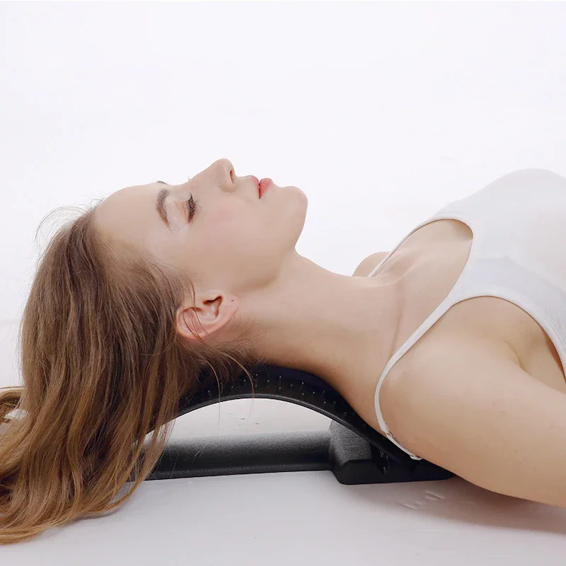 Back Stretcher & Spine Corrector - Massage Tool for Back, Neck, and Shoulder Pain Relief