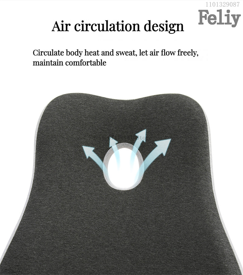 2-in-1 Ergonomic Chair Cushion Set – Coccyx & Lower Back Support