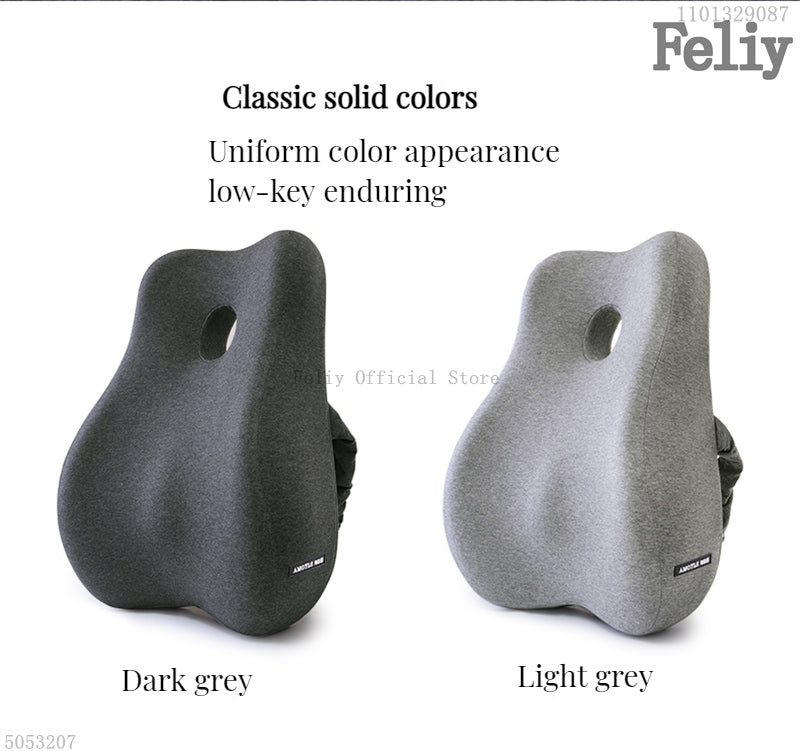 2-in-1 Ergonomic Chair Cushion Set – Coccyx & Lower Back Support