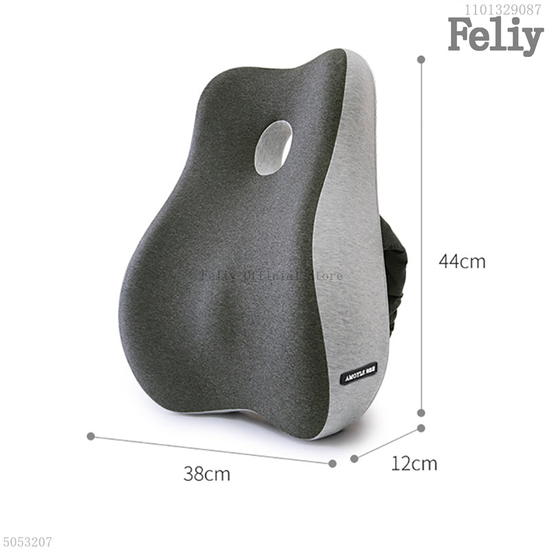 2-in-1 Ergonomic Chair Cushion Set – Coccyx & Lower Back Support
