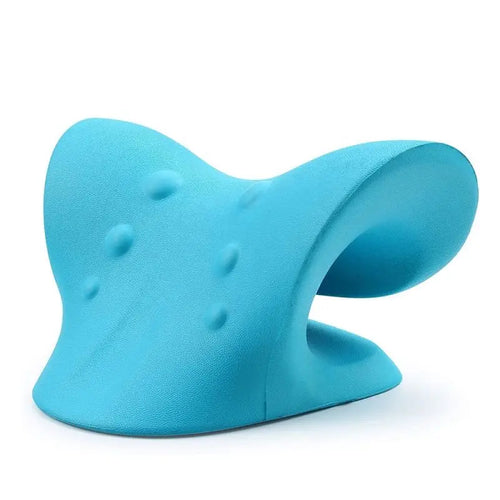 Cervical Neck Traction Pillow & Shoulder Relaxer | Chiropractic Device for TMJ Pain Relief and Spine Alignment