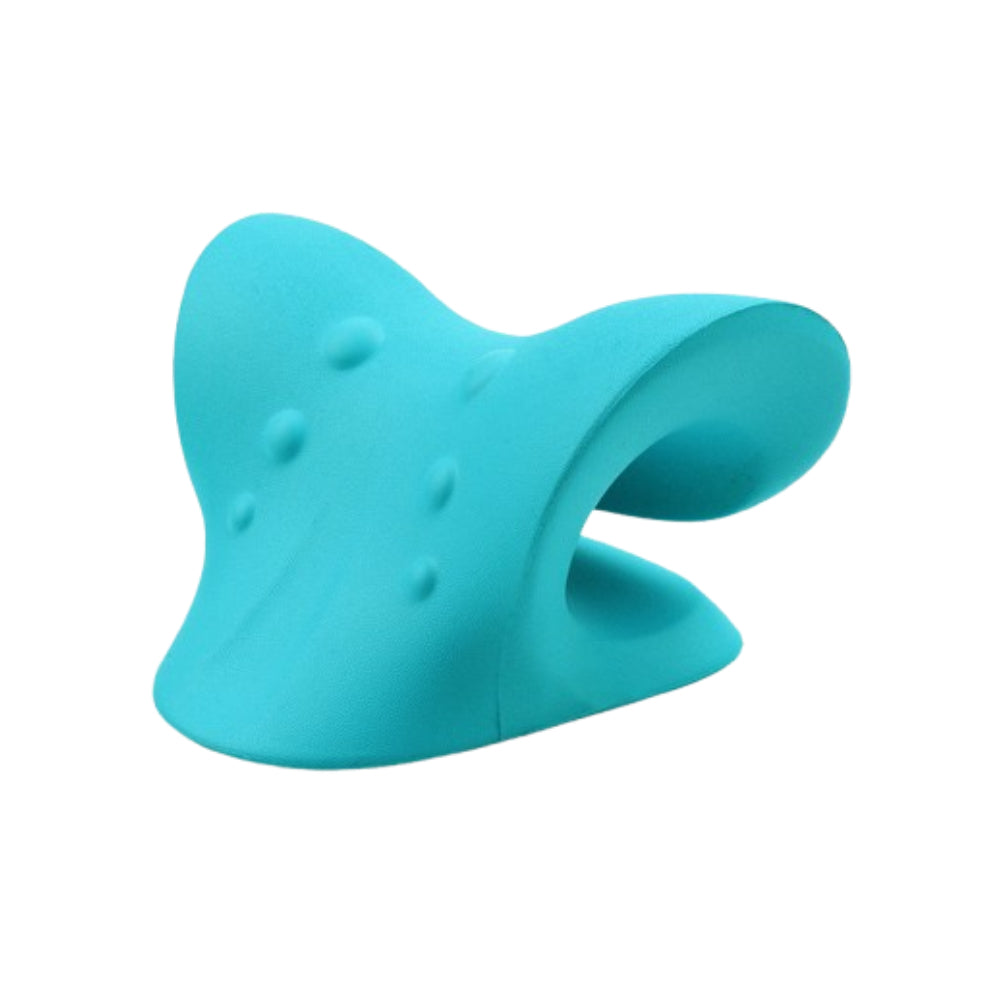 Cervical Neck Traction Pillow & Shoulder Relaxer | Chiropractic Device for TMJ Pain Relief and Spine Alignment