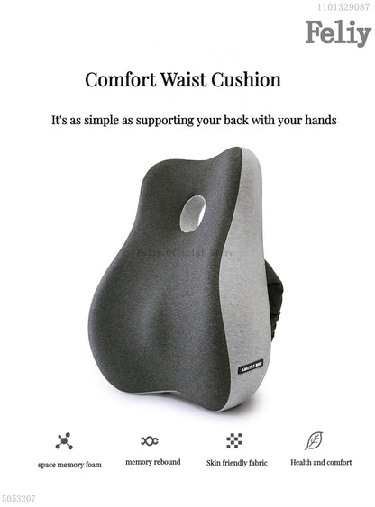 2-in-1 Ergonomic Chair Cushion Set – Coccyx & Lower Back Support