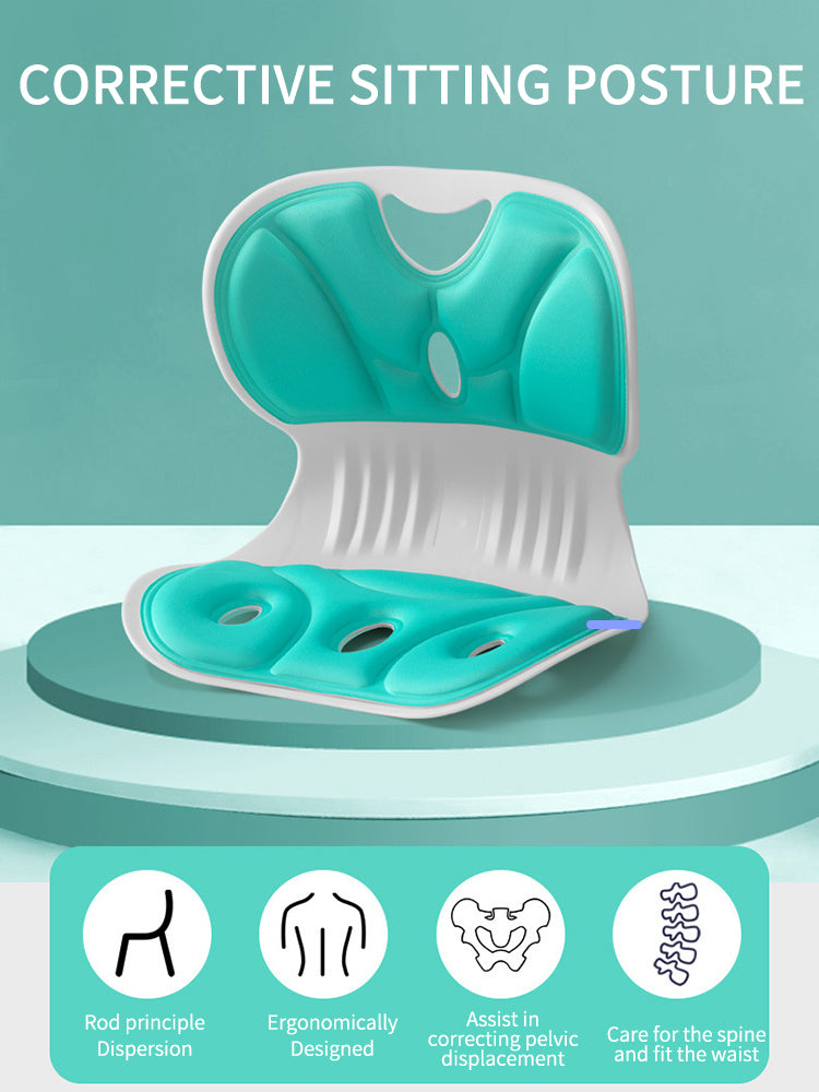 Posture Correction Seat Cushion – Lumbar Support & Hip Alignment for Adults and Kids