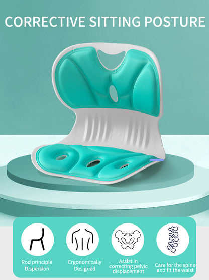 Posture Correction Seat Cushion – Lumbar Support & Hip Alignment for Adults and Kids