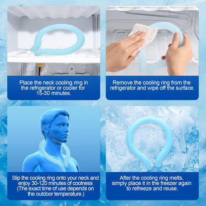 Stay-Cool Reusable Neck Ring – Instant, Sweat-Free Relief
